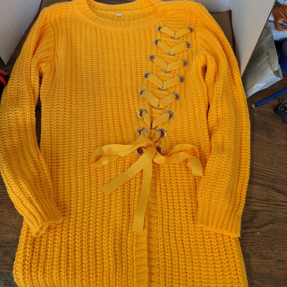 Beautiful crochet sweater shirt long butterfly btm